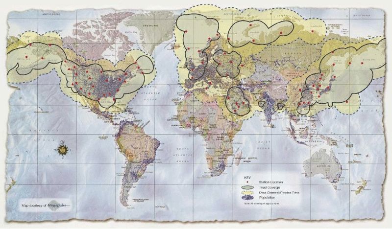 Loran Coverage World Map